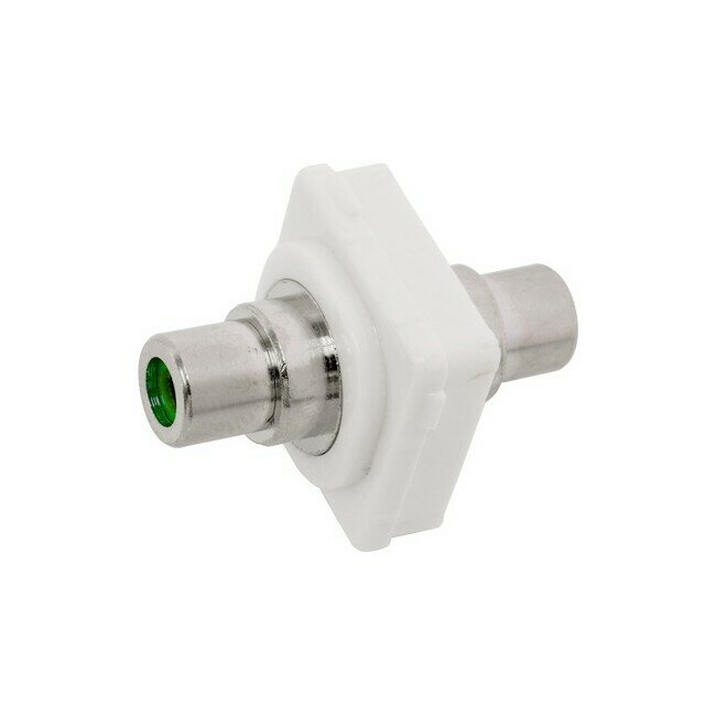 GREEN RCA SOCKET TO SOCKET