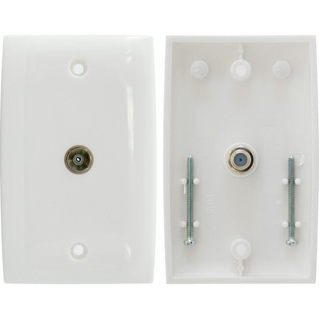 PAL TO F SOCKET WALL PLATE