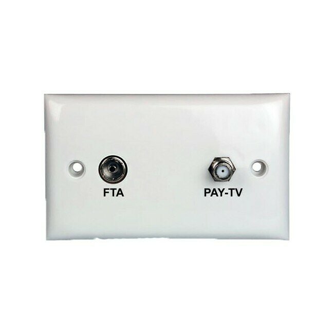 &#39;F&#39; TYPE &amp; PAL TV WALL PLATE