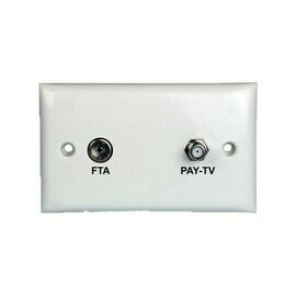 &#39;F&#39; TYPE &amp; PAL TV WALL PLATE