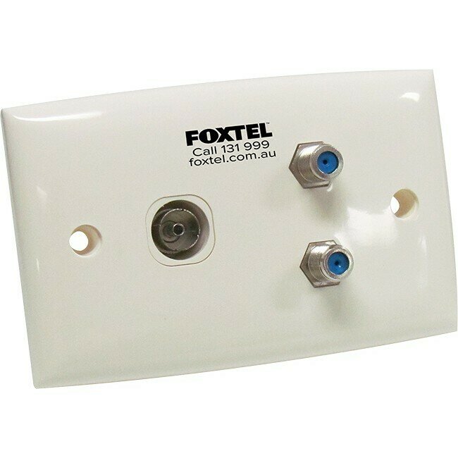 TWIN &#39;F&#39; &amp; PAL WALL PLATE
