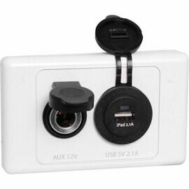 USB AND MERIT 12V WALL PLATE