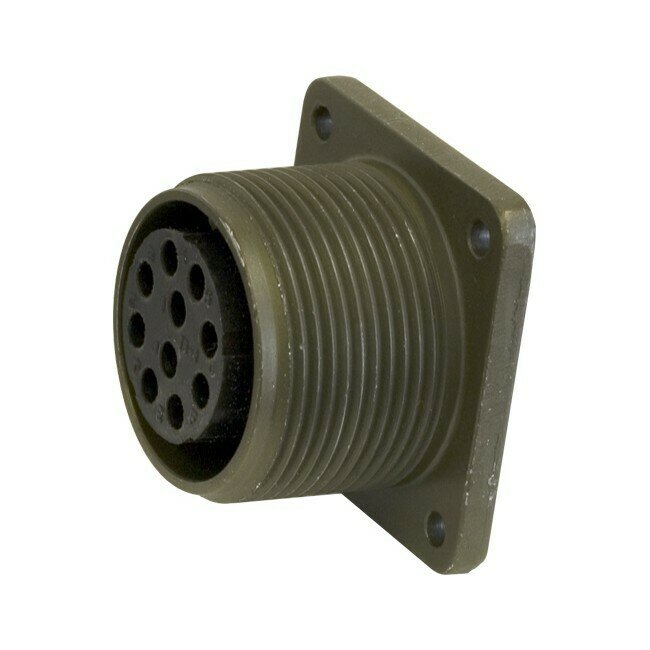 10 PIN PANEL MOUNT SOCKET MS97