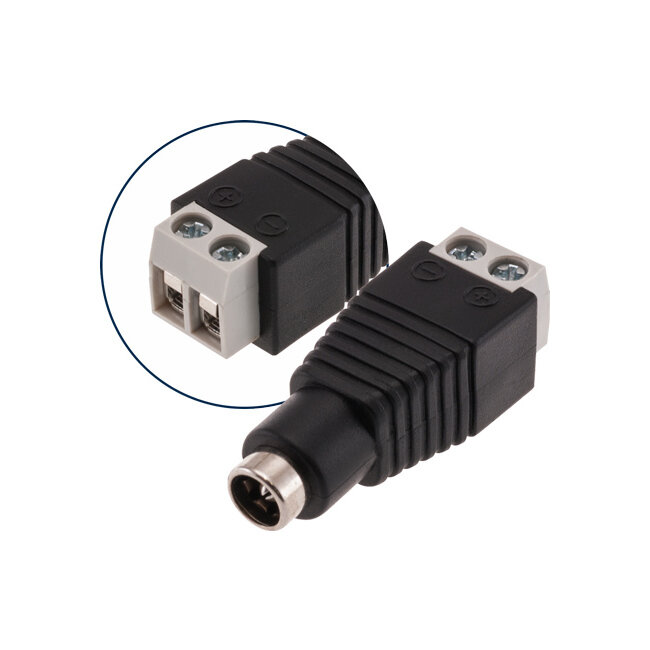 2.1MM INLINE DC SOCKET SCREW
