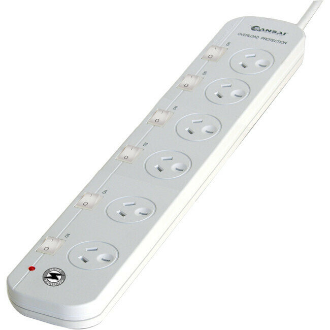 6 WAY SWITCHED SURGE PROTECTOR