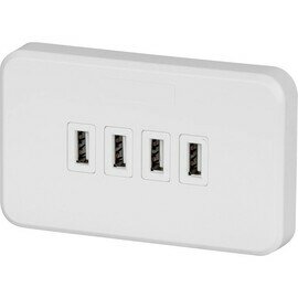 4 PORT USB CHARGING WALL PLATE