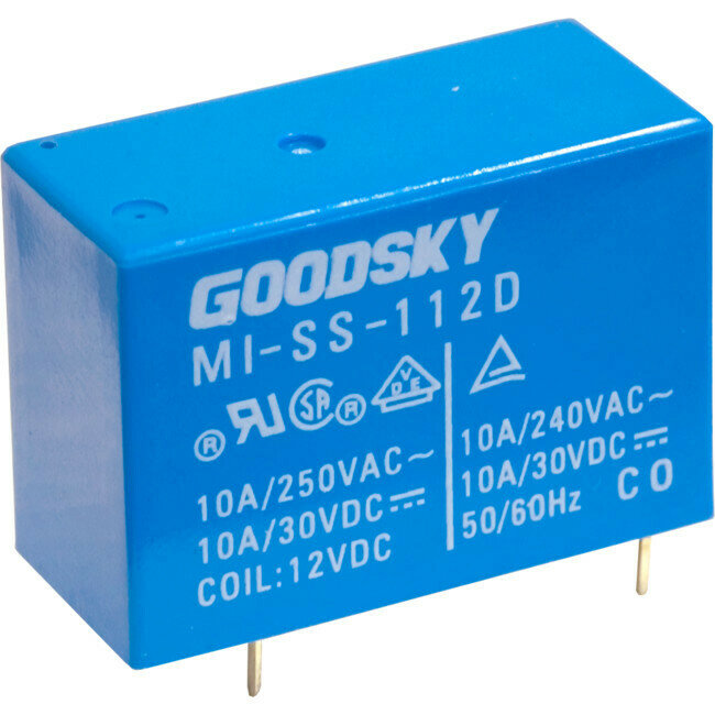12V DC 10A SINGLE POLE RELAY