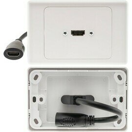 1X HDMI HORIZONTAL WALL PLATE