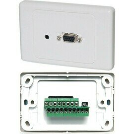 VGA &amp; 3.5MM AUDIO WALL PLATE