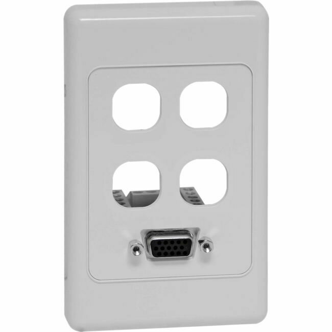 VGA WITH 4 GANG WALL PLATE