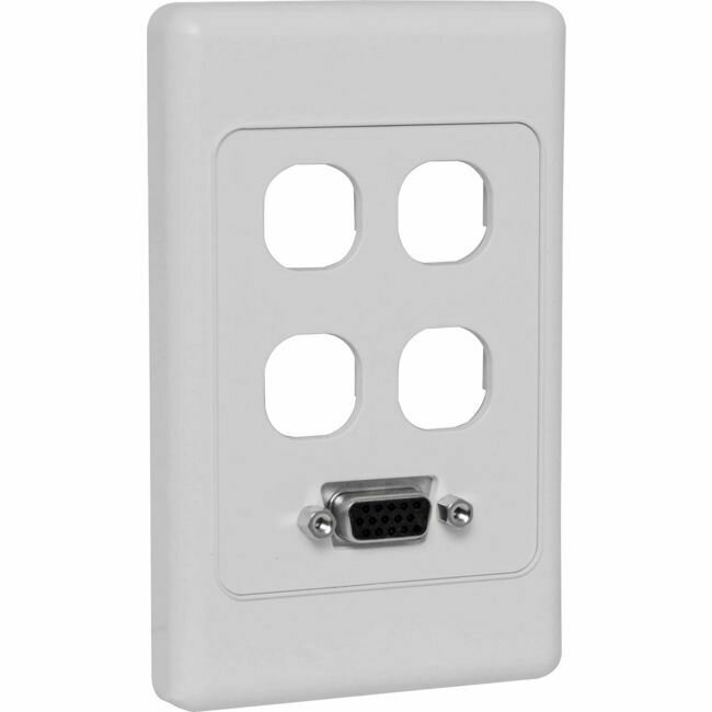 VGA WITH 4 GANG WALL PLATE