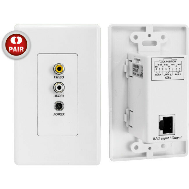 VIDEO AUDIO + POWER OVER CAT5