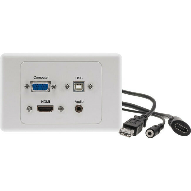 USB-B 3.5MM AUDIO VGA HDMI W/P