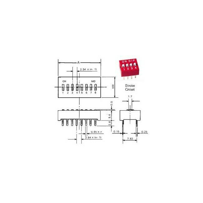 8W DIP SWITCH