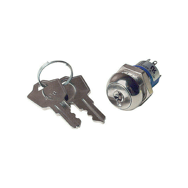 DPDT SHORT BARREL KEY SWITCH