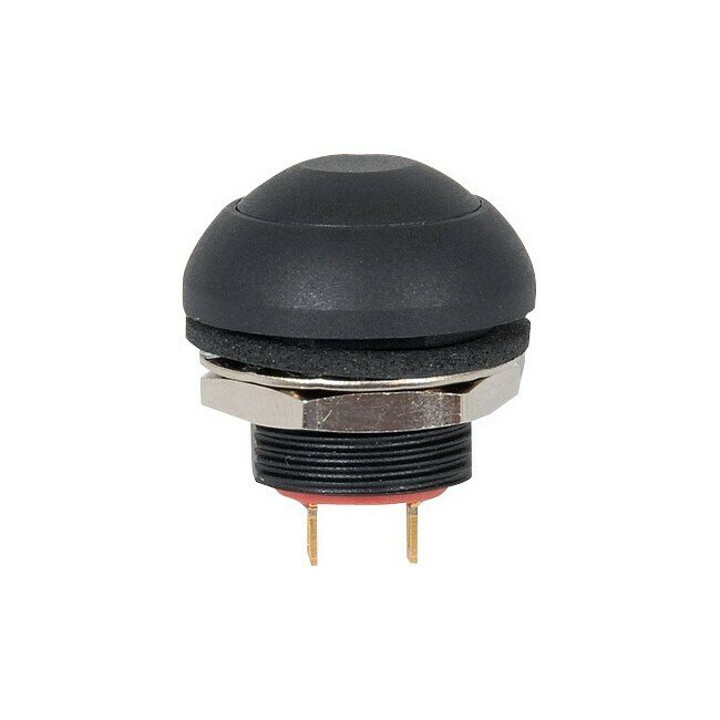 IP67 DOME PUSH BUTTON BLACK
