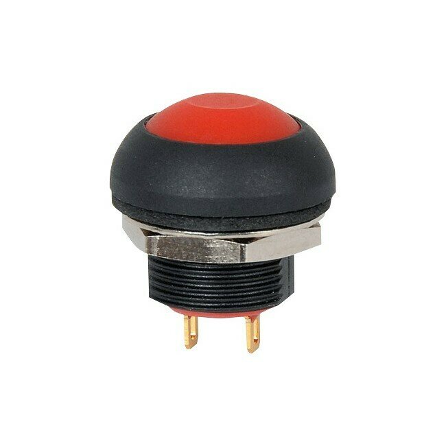 IP67 DOME PUSH BUTTON RED