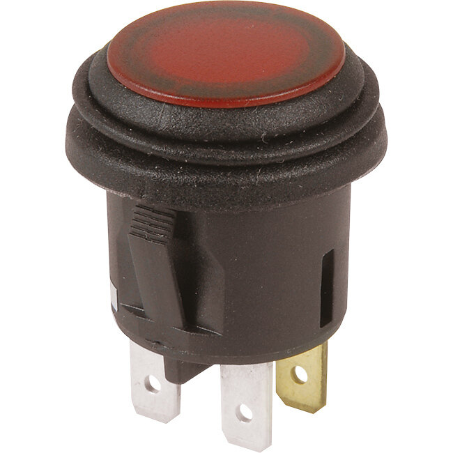 IP56 RED NEON PUSH BUTTON