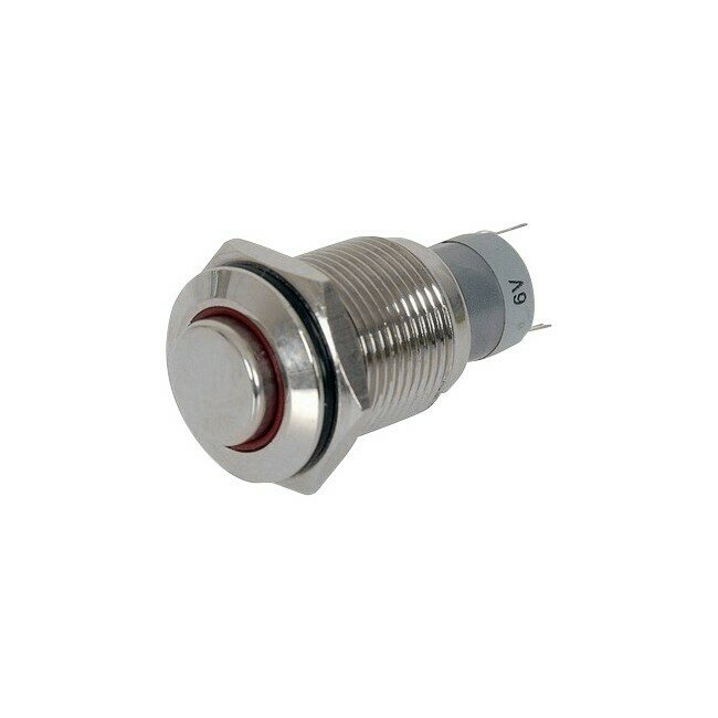 IP67 METAL PUSH BUTTON - RED