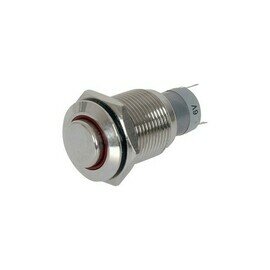 IP67 METAL PUSH BUTTON - RED