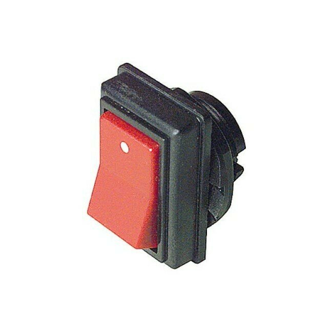 RED PLASTIC ROCKER SWITCH