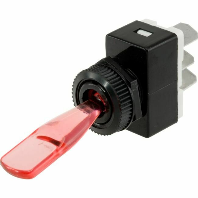 SPST 12V TOGGLE SWITCH RED