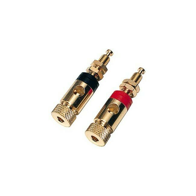 GOLD-PLATED SPEAKER POST BLACK