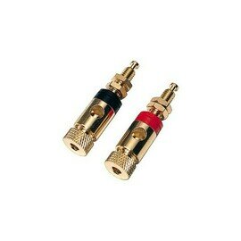 GOLD-PLATED SPEAKER POST RED