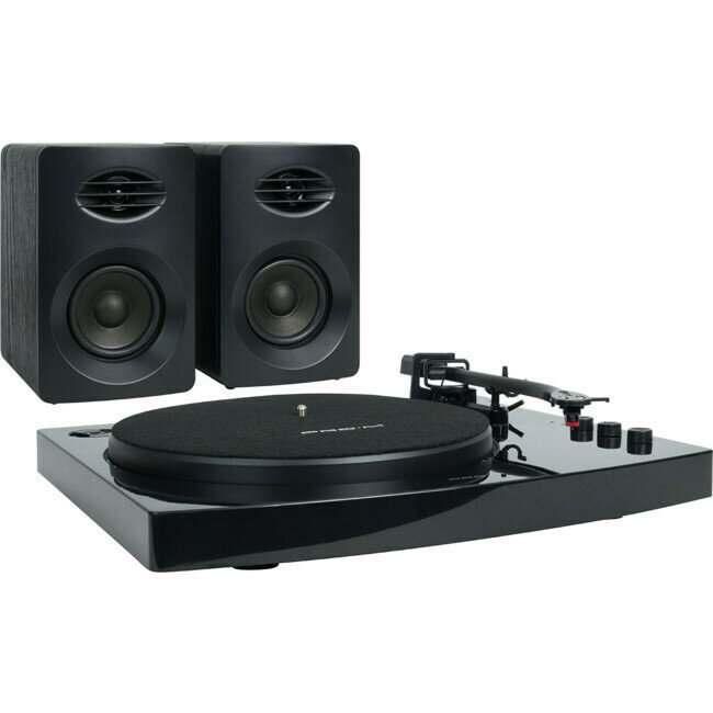 RETRO TURNTABLE WITH SPEAKERS