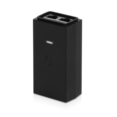 Ubiquiti POE Injector, 24VDC, 12W, Gigabit Ethernet, ESD protection &amp; LED