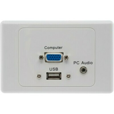 USB VGA PC AUDIO WALL PLATE
