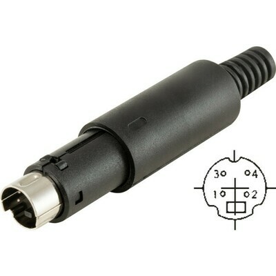4 PIN MINI DIN S-VIDEO PLUG