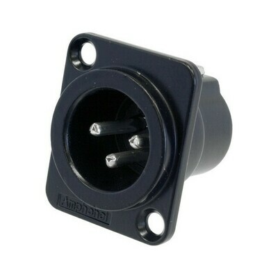 3 PIN PANEL XLR PLUG (AC3MMDZB