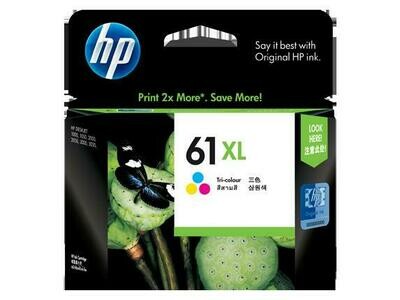 HP No 61XL TriColour Ink Cart High Yield Cyan/Magenta/Yellow