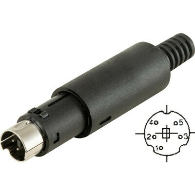 5 PIN MINI DIN PLUG