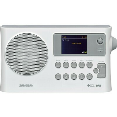 WHITE DAB+/FM DIGITAL RADIO