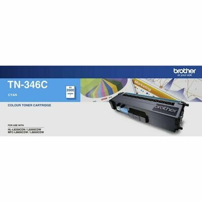 Brother TN346 Cyan Toner Cart