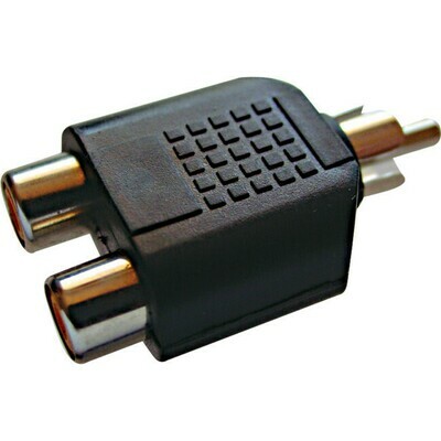 RCA PLUG TO 2X RCA SOCKET