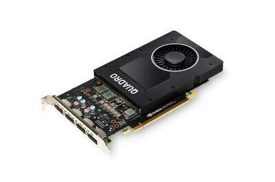 Leadtek Quadro P2000 Work Station Graphics Card PCIE 5GB DDR5, 4H(DP), Single Slot, 1x Fan, ATX