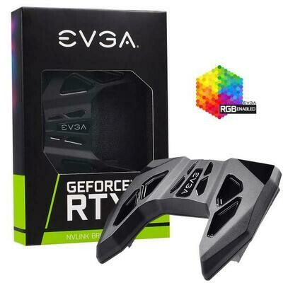 EVGA GeForce RTX NVLink SLI Bridge, 4-Slot Spacing, RGB LED