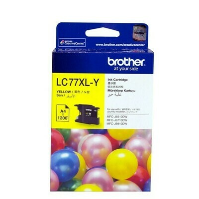 Brother LC77XL Yellow Ink Cart