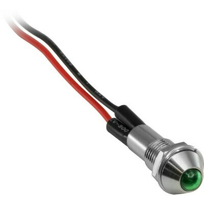 5MM 12V-14VDC GREEN INDICATOR