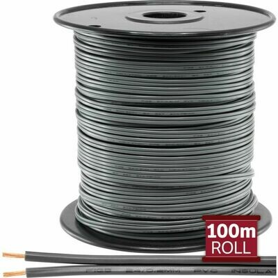 GREY TWIN POWER CABLE-100M
