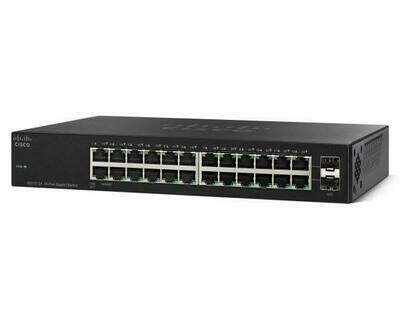 Cisco SG 110 24-Port Gigabit Unmanaged Compact Switch 2 combo Gb SFP Slots