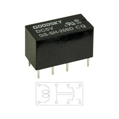 5V DC 2A DUAL INLINE RELAY