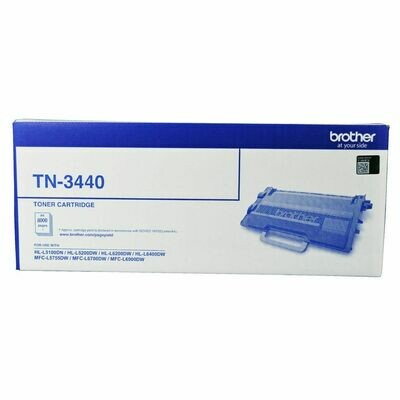 Brother TN-3440 Mono Laser Toner - High Yield- HL-L5100DN, L5200DW, L6200DW, L6400DW &amp; MFC-L5755DW, L6700DW, L6900DW up to 8000 pages