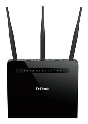 D-LINK DVA-2800 TalkBox2800 Dual Band Wireless AC1600 Gigabit ADSL2+/VDSL2 Modem Router with VoIP