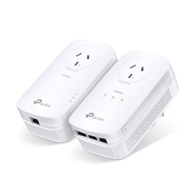 TL-PA8033P KIT AV1300 3-Port Gigabit Passthrough Powerline Starter Kit