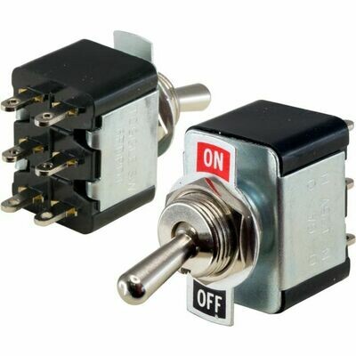 TOGGLE SWITCH DPDT 125V 6A