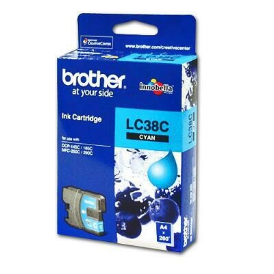 Brother LC38 Cyan Ink Cart